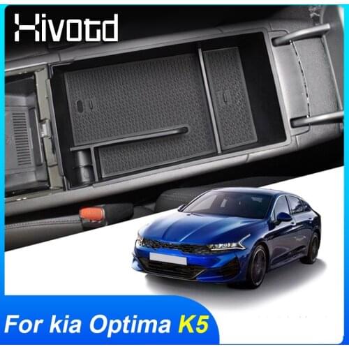 For Kia Optima K5 dl3 2021 2020 Car Armrest Storage Box Control Center Organizer Box ABS Plastic Trays Interior Accessories