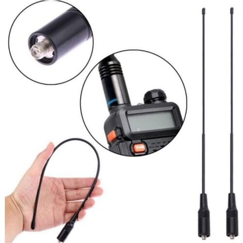 1pc NA-771 SMA-Female Dual Band 10W Antenna for Baofeng UV 144/430Mhz 10W High-gain Antenna For Baofeng SAUS