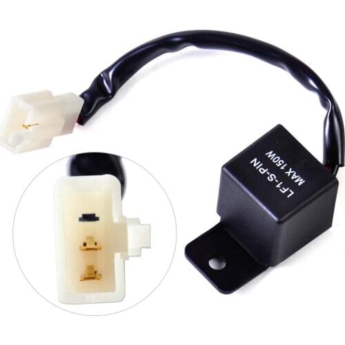 DWCX 12V Electronic LED Flasher Relay For Motorcycle Motorbike Turn Signal Bulb Hyper Flash for Honda Kawasaki Suzuki Yamaha