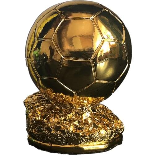 Soccer Trophy, 15/25 cm high, Gold Plated, Resin Award Model, Foot Ball Fans Gift , souvenirs for MVP