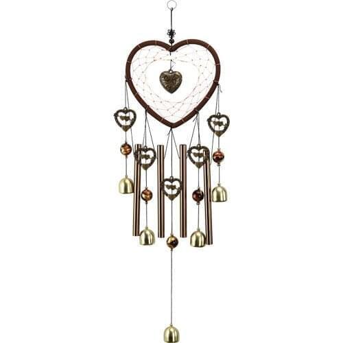 Heart Wind Chimes Living Yard Garden Hanging Windchimes Home Decor Ornaments Dreamcatcher Craft Gifts