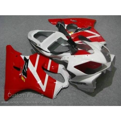 Injection molded hot sale fairing kit for Honda CBR600 F4I 01 02 03 white red fairings set CBR600 F4I 2001-2003 HB13