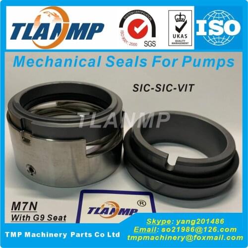 M7N-45 M7N/45-G9 M7N-45/G9 TLANMP Burgmann Mechanical Seals For Water pump with G9 Stationary seat (Material:SIC/SIC/VIT)