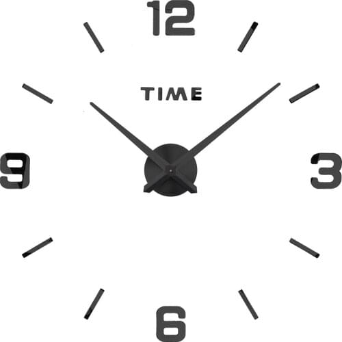 Sale Wall Clock Modern Design Watch Clocks 3D Diy Acrylic Mirror Stickers Living Room Quartz Needle Europe Horloge Wall Clock