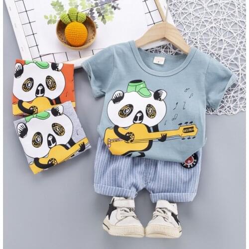 0-4 Years Summer Boy Clothing Set 2021 New Casual Fashion Active Sport T-shirt+ Pant Kid Children Baby Toddler Boy Clothing