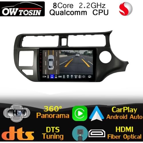 Qualcomm CPU Android For Kia Rio K3 UB 2011-2015 Car Multimedia Player WiFi HIFI 4G LTE GPS Radio 360 Panoramic Head Unit Stereo