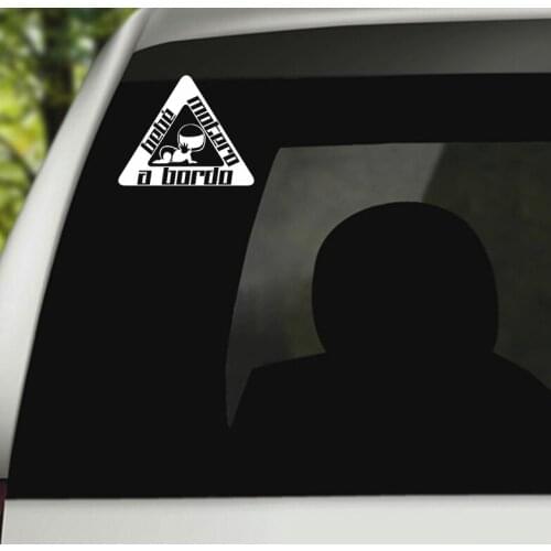 18.4x15cm baby on board in spanish car sticker funny car stickers styling removable decal N445