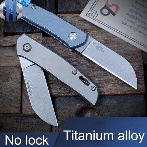 CAT Titanium Alloy Folding Knife Portable Small Sharp Mini Opening Express EDC Portable Key Knife