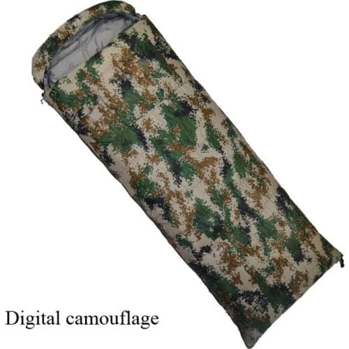 Adult 2500G/2800G/3000G Filling White Duck Down Ultra Light Outdoor Sleeping Bag Camping Trip Camouflage Can Be Spliced