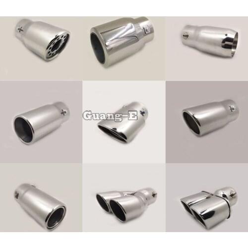 Internal Diameter=75mm/Silver/Universal Model Car Sticks Muffler Exterior Back End Pipe Dedicate Exhaust Tip Tail Outlet Vent