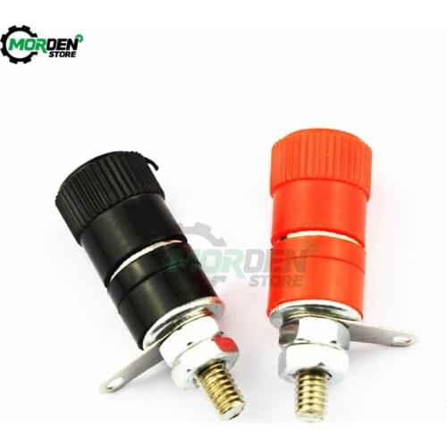 1Pairs JS-910B dia 8mm Breadboard Fixing Hole Terminals Socket Female Binding Post For Speaker Audio Terminals Splice