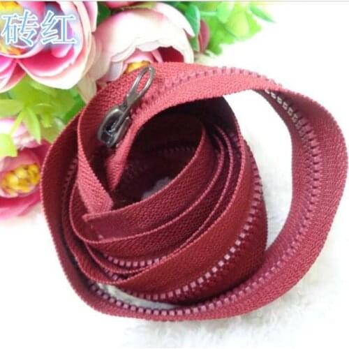 1 Piece 80cm Long Nylon Coil Zippers for Tailor Sewing Crafts Nylon Zippers Red Pink Black Colors Sew on Clothing