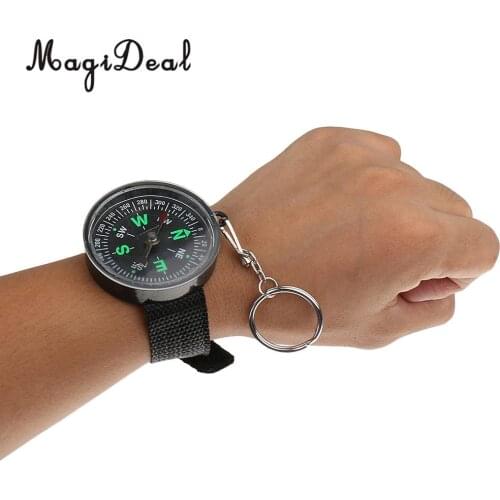 MagiDeal 1Pc Plastic Wristwatch Belt Watch Strap Compass Pointing Guide Derection Outdoor Climbing Hiking Travelling Equipment