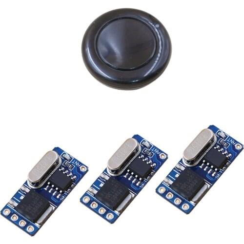 2017 RF Wireless Remote Control Switch Wireless Learning Remote Control Light Switch Round Type Transmitter 1 Channel Relay