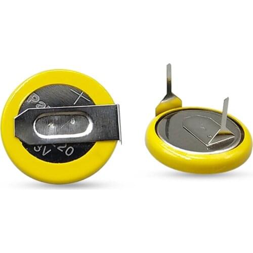 4pcs/lot Panasonic CR1220 3V Button Battery CR1220-T6 Lithium Batteries Cell with 2 Soldering Pins T6 for laptop motherboard