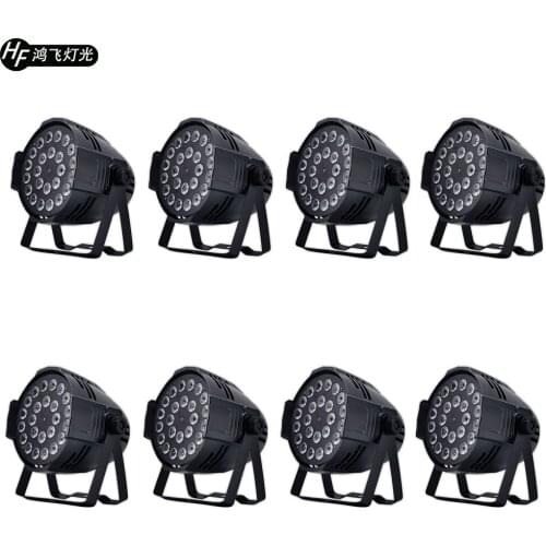 8pcs/ aluminum 24x18w Led par light RGBWA+UV 6in1 DMX512 stage led lights Professional stage performance led par