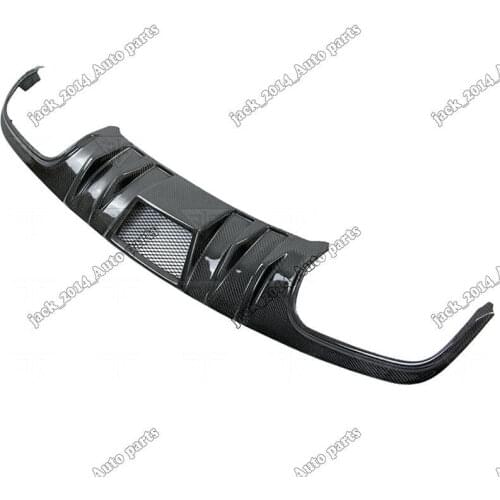 Real Carbon Rear Bumper Diffuser Spoiler For Mercedes Benz W204 C63 AMG 2008 2009 2010 2011