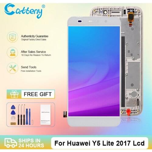 Wholesale Y5 Lite 2017 Screen For Huawei Y3 2017 Lcd Y3 2018 Display Touch Panel Digitizer Assembly With Frame Free Shipping