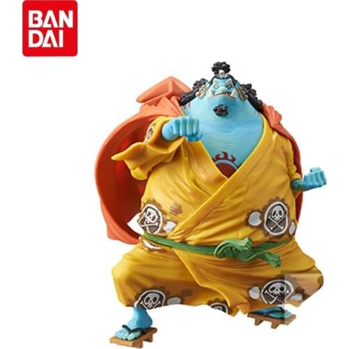 13CM One Piece Genuine Anime Figure King Of Artist The Jinbe Pvc Action Figure Collections Model Toys Dolls Birthday Gifts