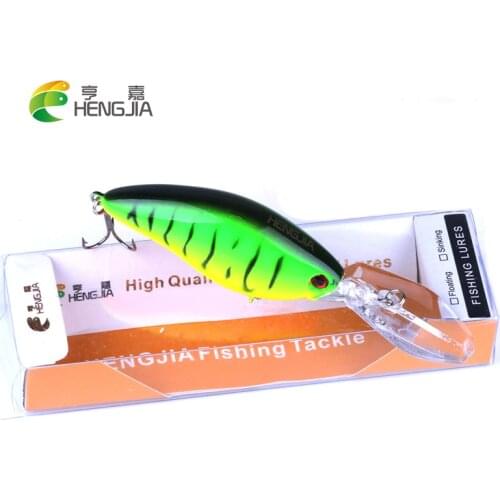 HENGJIA 1PC crankbaits hard plastic fishing lures floating artificial wobblers baits pesca fishing tackles