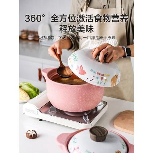 Casserole Soup For Household Gas Stove Ceramic Pot Cooking Milk Pot