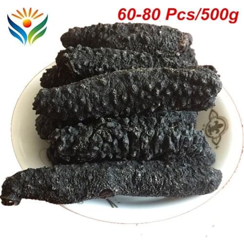 Grade AAA+ 100% Natural Sun Dried Sea Cucumber 60-80 pieces/500g