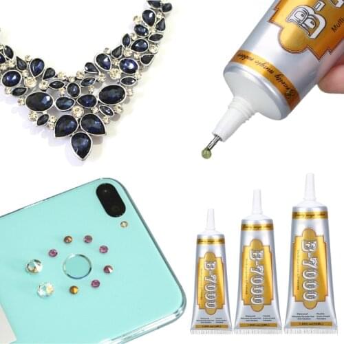 B-7000 Glue Transparent Repair Adhesive Smartphone Screen Shoe & Tablet Collage Jewelry Costume Book Binding 15/25/50ml
