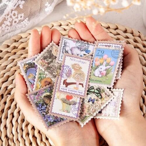 Autumn Fairy Tale Boxed Stamps Stickers DIY Junk Journal Diary Planner Creative Craft Paper Scrapbooking Decorative Sticker