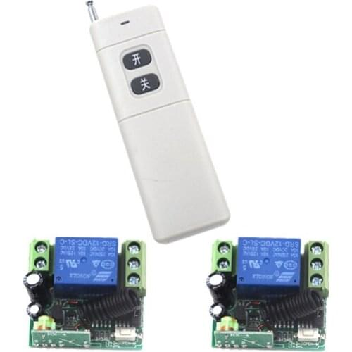New 12V 10A 1 Channel Jog/ Self-lock/ Inter-lock Wireless Remote Controller Control 2 Switch Board Fixed Code SKU: 5373