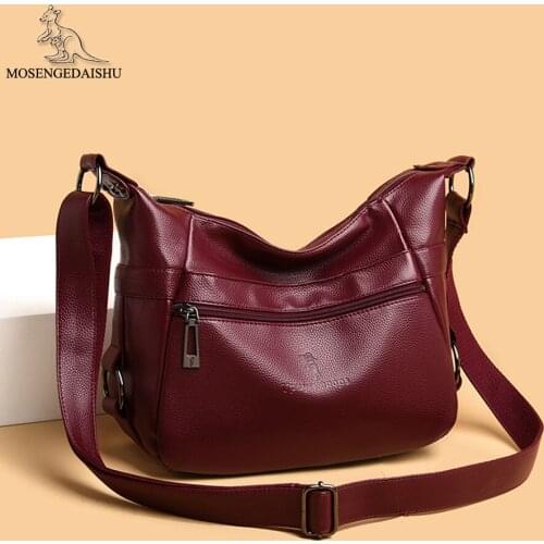 Pure Color Designer New Women Messenger Bags High Quality PU Leather Ladies Shoulder Bag Fashion Casual Womens Wallet Sac Femme