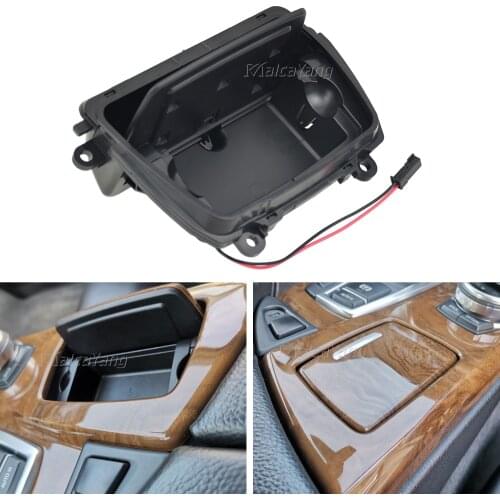 Black ABS Front Center Console Ashtray Assembly Box For BMW 5 Series F10 F11 F18 520 525 OEM 51169206347
