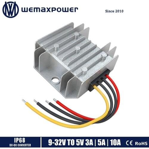 Step Down 9-32V 12v 24V to 5v 3A 5A 10A DC-DC Buck Converter Module