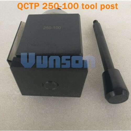 QCTP 250-100 Piston type locking tool post Quick Change Tool QCT post turret for Lathe Swing Dia. 12"
