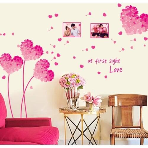 Creative Love Self-adhesive Removable Living Room Furniture Door Waterproof Vinyl Wall Stickers Decor Art Decals Mural dc23