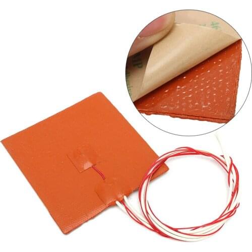 12x12cm Silicone 120W 12V Heater Pad Heating Mat For 3D Printer Heated Bed