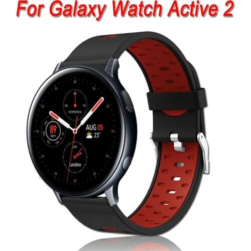 Silicone Band Strap For Samsung galaxy watch Active 2 40mm 44mm Replacement Sport Bracelet Watchband Wristband Active2 Gear S2
