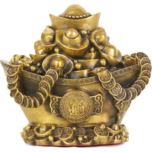 Pure Copper Ingots Are Dedicated To Buddha Ornaments At Home Decor Gold Ingot Ornament Chinese Fengshui Classical Gift Crafts
