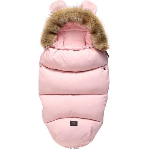 Baby sleeping basket high quality winter thickened newborn warm and cold-proof sleeping bag baby carriage quilt