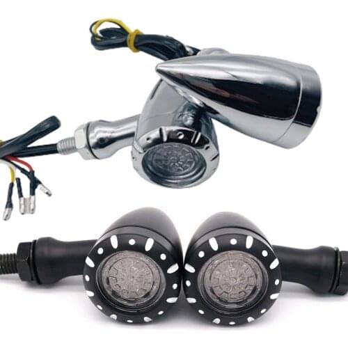 Motorcycle LED Turn Signal Light Brake Running Lamp Flashing Light Blinker for Cafe Racer Sportste Yamaha