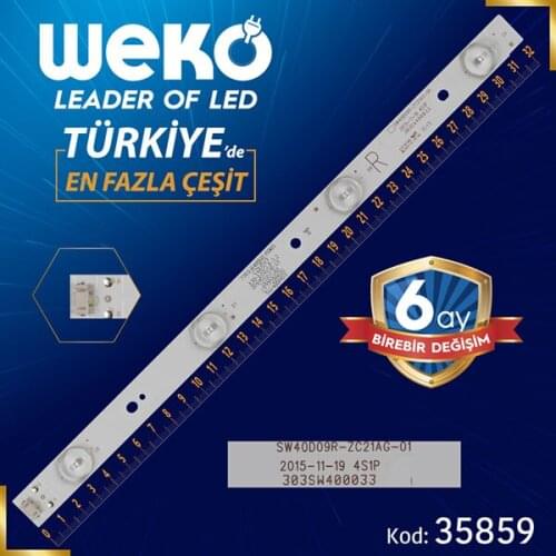 SW40D09R-ZC21AG-01 - 4 S1P - 303 SW400033 - R TYPE - 32 CM 4 LED- (WK-1321)