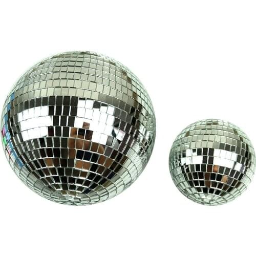 1pcs Disco Ball 10/12/15/20cm Mirror Ball Reflective Decorative Ball Bar Wedding Party Glass Ball Cake Christmas Ball Ornaments