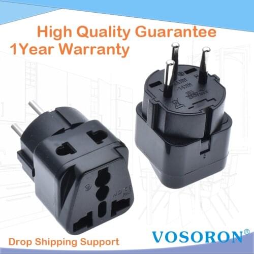 1 PCS) ISRAEL Travel Adapter 2 Way Outlet Power Plug Change AU/ US/EU/UK to Israeli 3 Pin Grounded Plug Adaptor WT 10A 250V