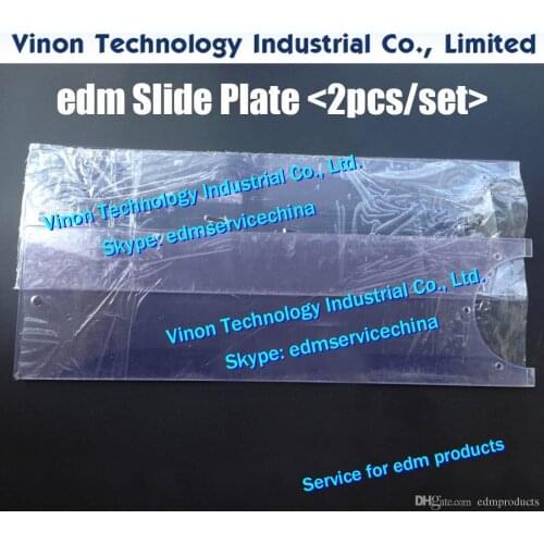 2pcs/set) AQ600L edm Slide Plate Set 1640x176x6Tmm for Sodic k AQ600 Wire Cut EDM Machine use good acrylic material