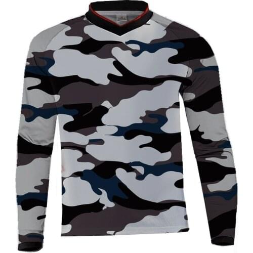 2019 Camouflage motocross jersey downhill mtb Long Sleeve Moto Jersey mountain bike dh shirt mx motorcycle clothing