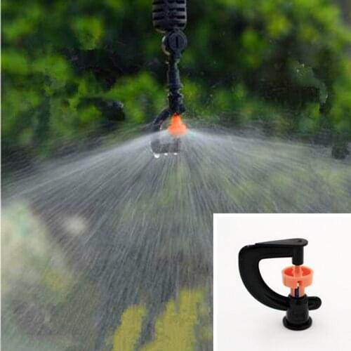 360degree Rotary Sprinkler Automatic Irrigation Sprayer Garden Micro Irrigation Sprinkler Greenhouse Rotating Nozzle M108