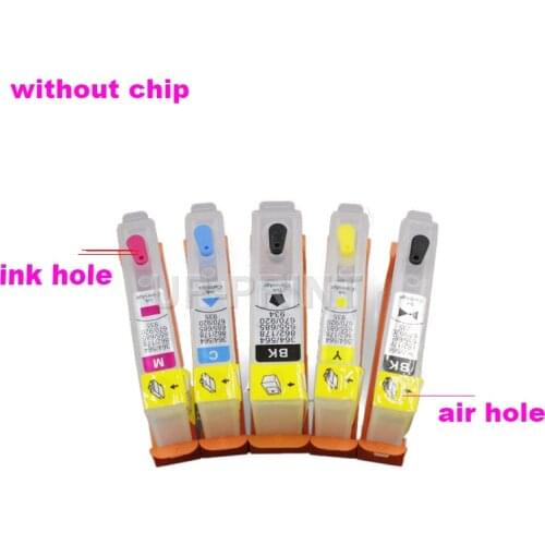 UP 5pcs compatible for HP364 178 862 564 no chip Refillable ink Cartridge for B110 C309A C309G b109 CN245C CN503C CQ521C B209