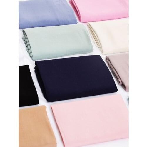 50x145cm Cotton Silk Artificial Cotton Fabric Solid Color Cotton Cloth Summer T-shirt Black White Multicolor DIY Clothes Fabric