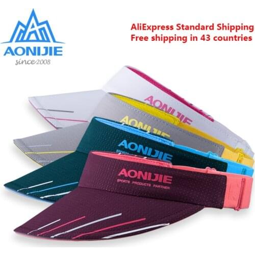 AONIJIE E4113 New Adjustable Men Women Summer Sports Wide Sun Visor Cap Hat For Beach Golf Fishing Marathon Running Cycling 2PCS