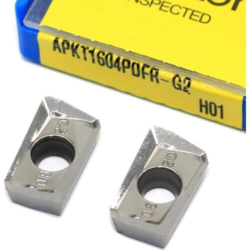 APKT1604 PDFR G2 H01 100% Original Milling Cutter Aluminum Alloy Slotted Aluminum Processing APKT 1604 Inserts CNC Lathe Tool