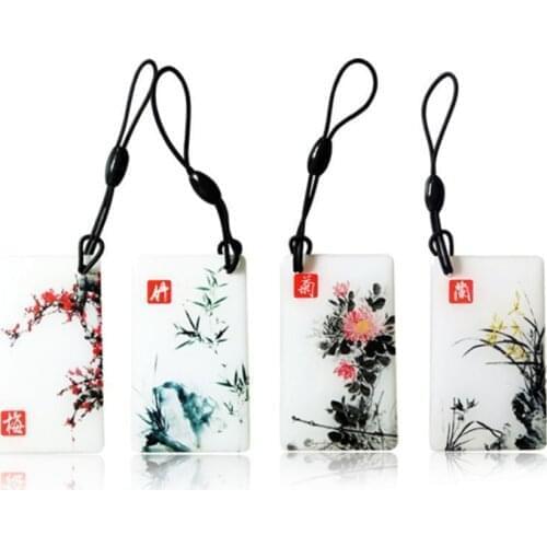 10pcs 125Khz EM4100 TK4100 ID Read Only Keychain RFID Key Fob Card Token Tag Access Control Card